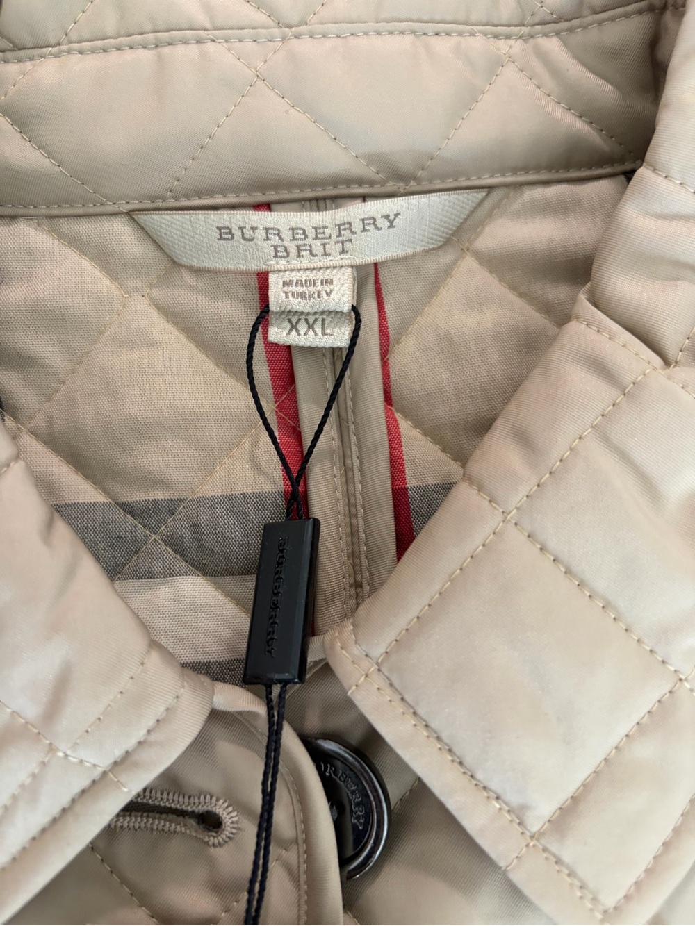 Burberry Quilted Khaki Beige Women's Puffer Jacket - Picture 7 of 9